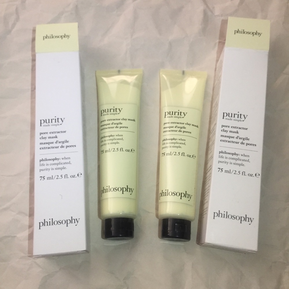 2 x philosophy purity mask